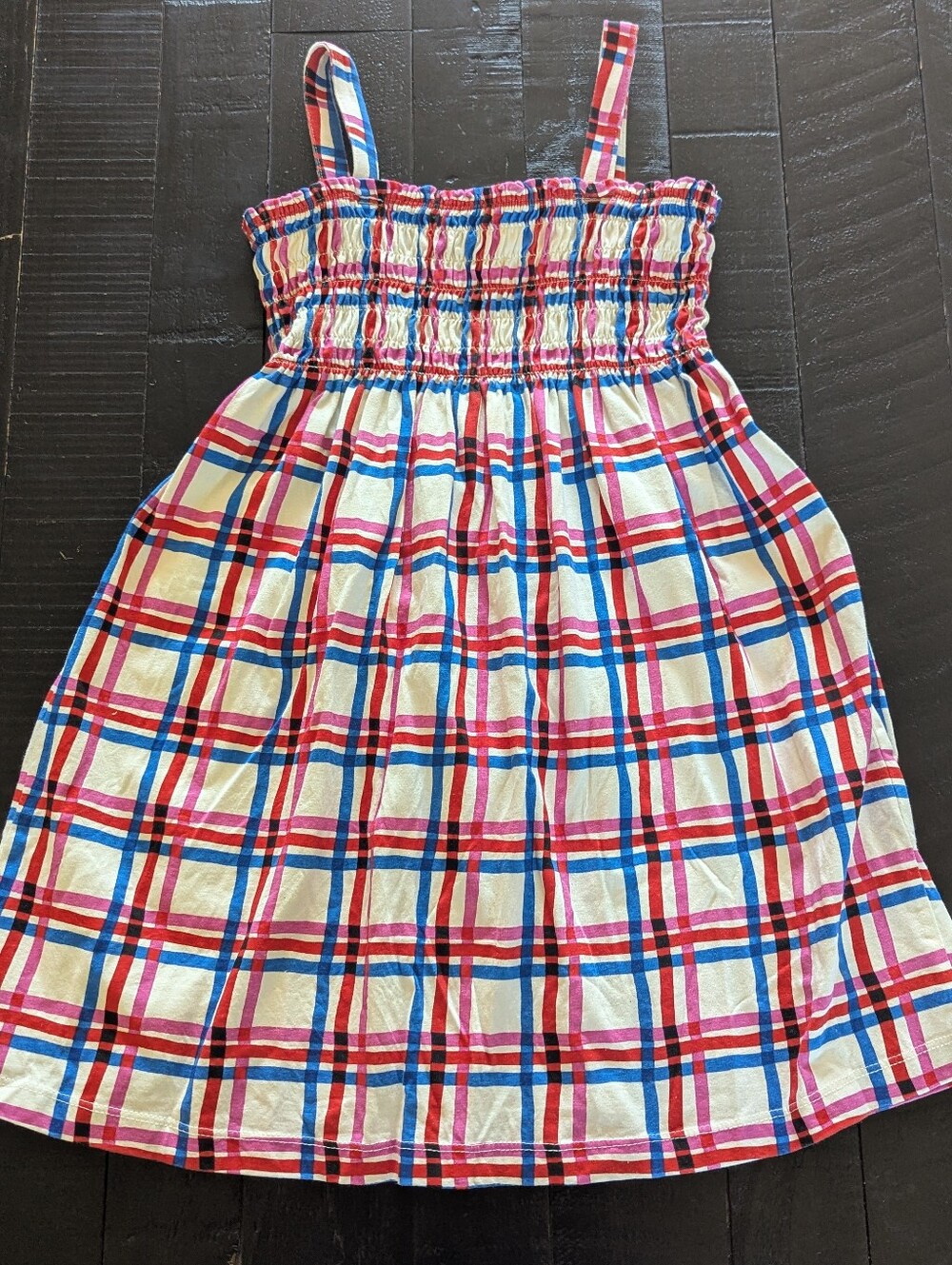 Hanna Anderson Smocked Plaid Dress